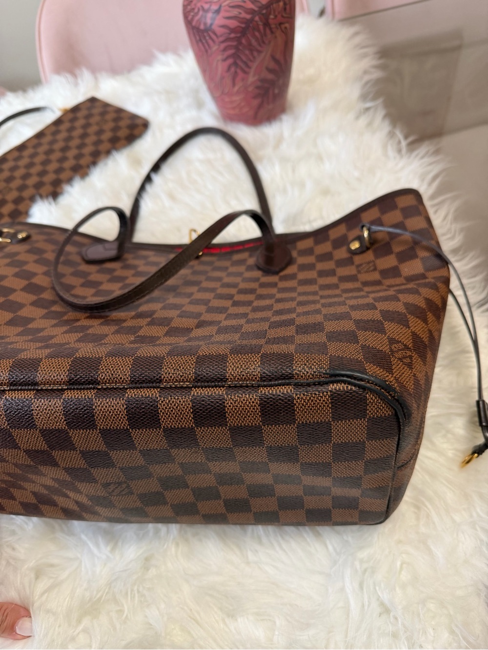 LOUIS VUITTON NEFERFUL DAMIER EBENE MM TOTE - Picture 8 of 13